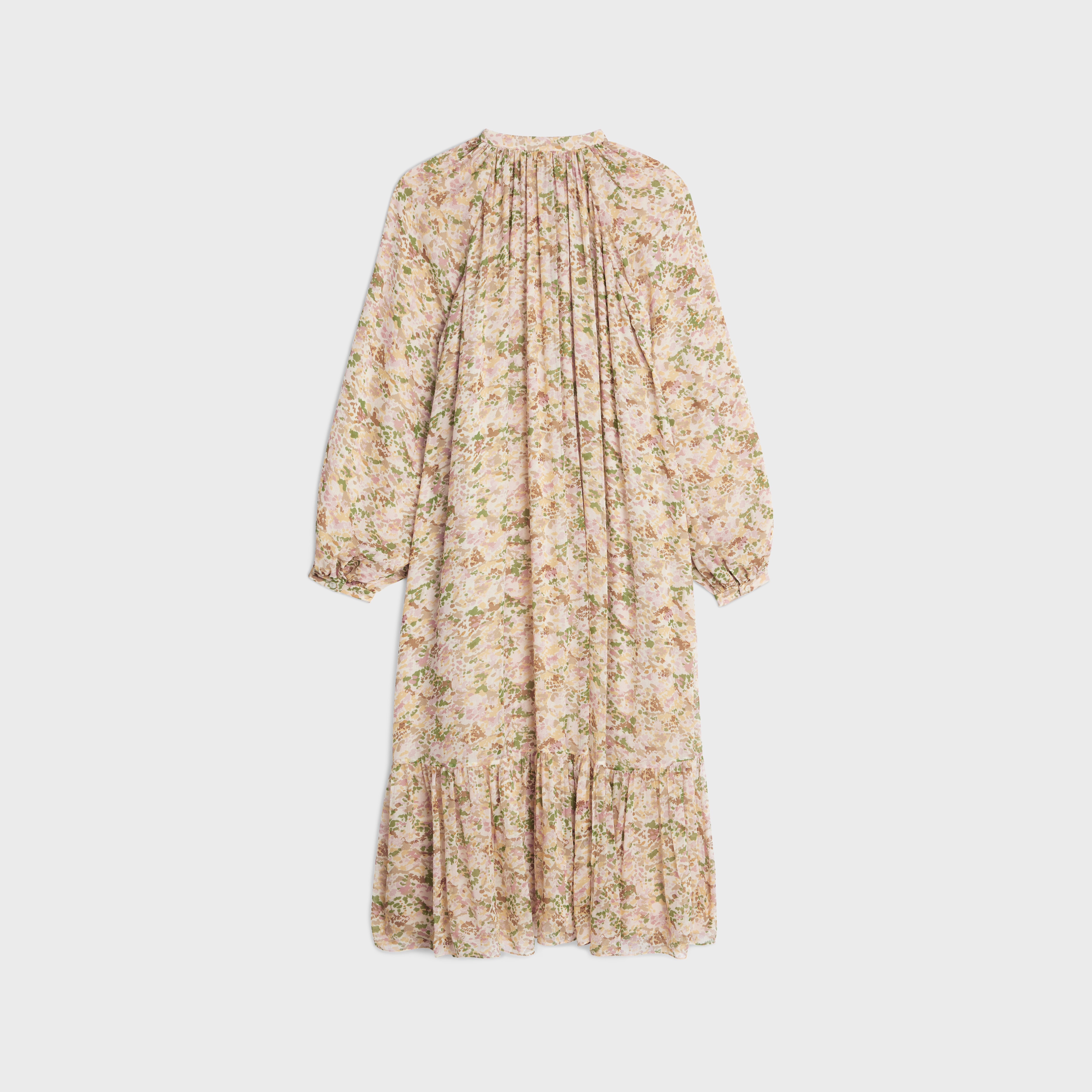 folk dress in silk crepon - 2