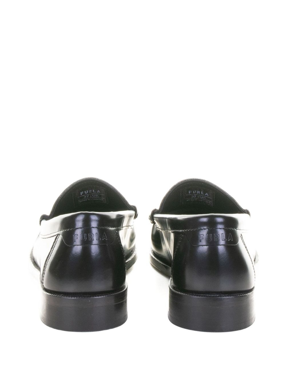leather penny-strap loafers - 3