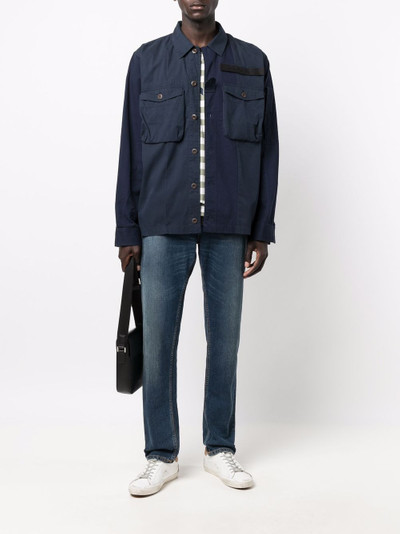 Diesel chest-pocket panelled overshirt outlook