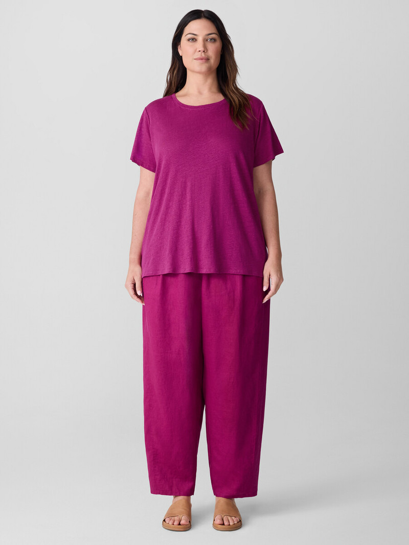 Organic Linen Jersey Crew Neck Tee 6