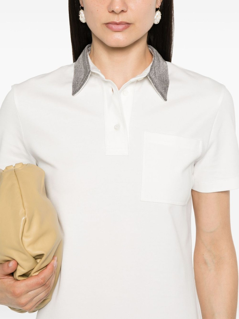 Monili-embellished polo dress 5