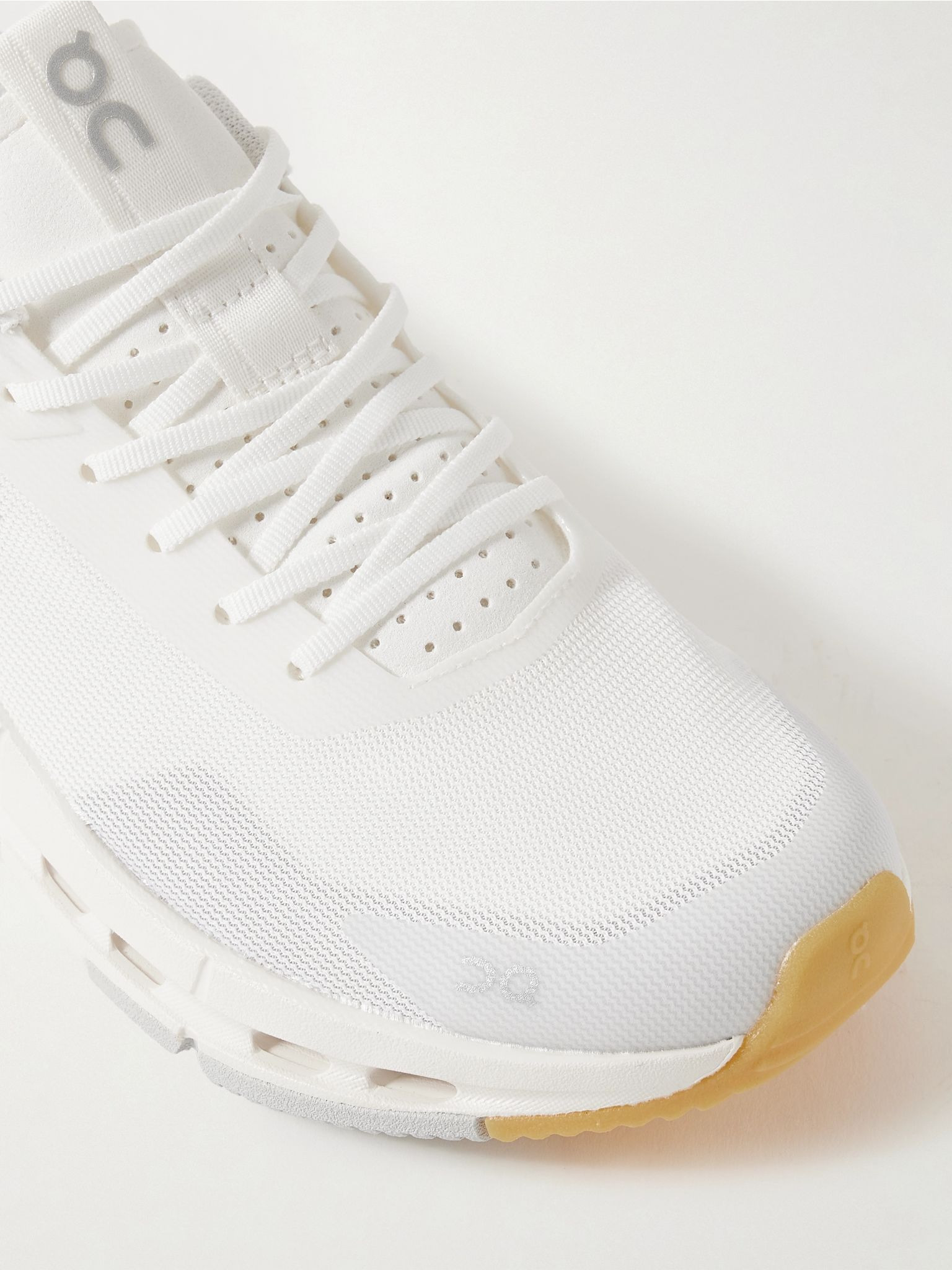 Cloudnova Form 2 felt and rubber-trimmed mesh sneakers White - 4