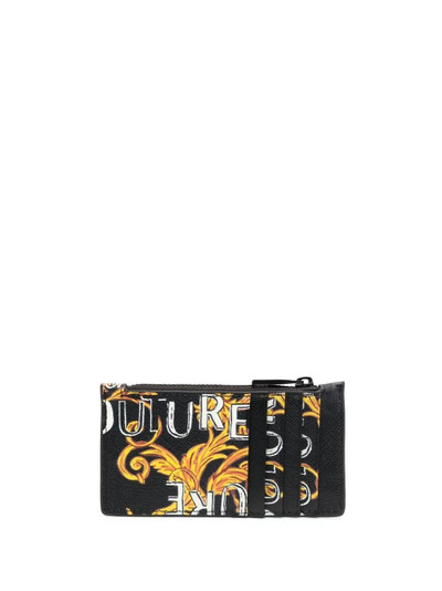 VERSACE JEANS COUTURE Barocco zip-pocket cardholder outlook