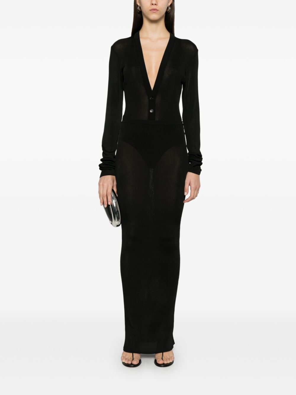fine-ribbed bodysuit - 2