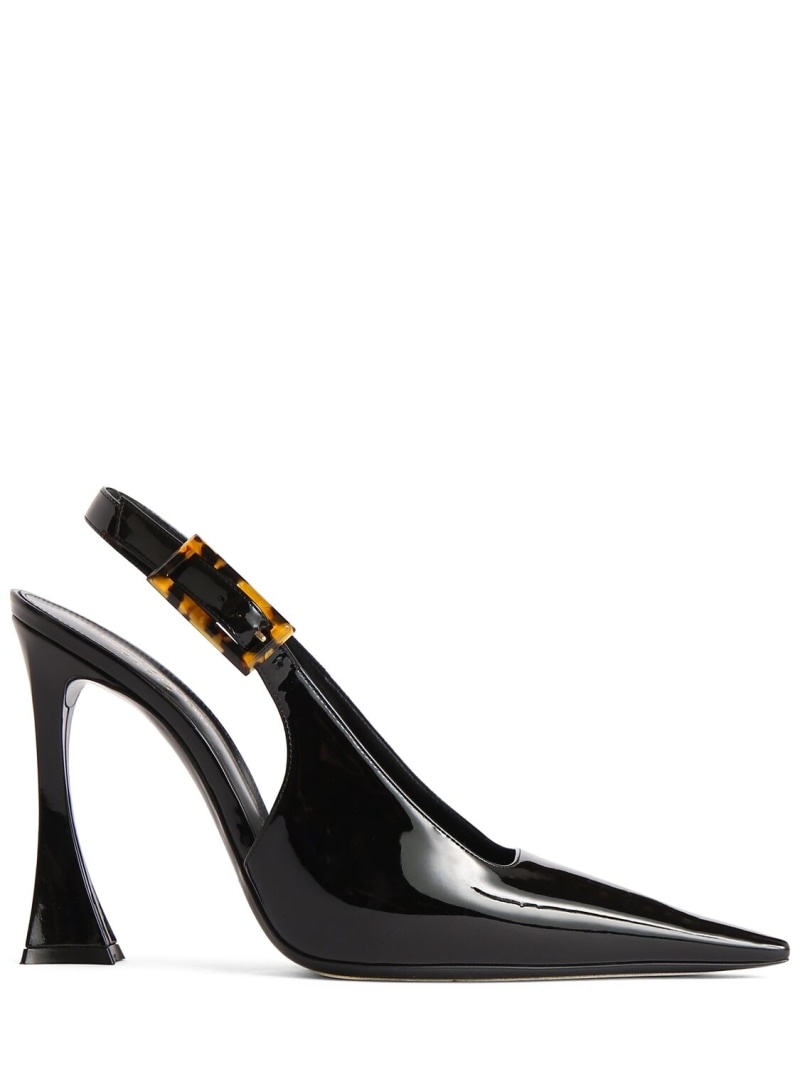 110mm Dune patent leather pumps - 1