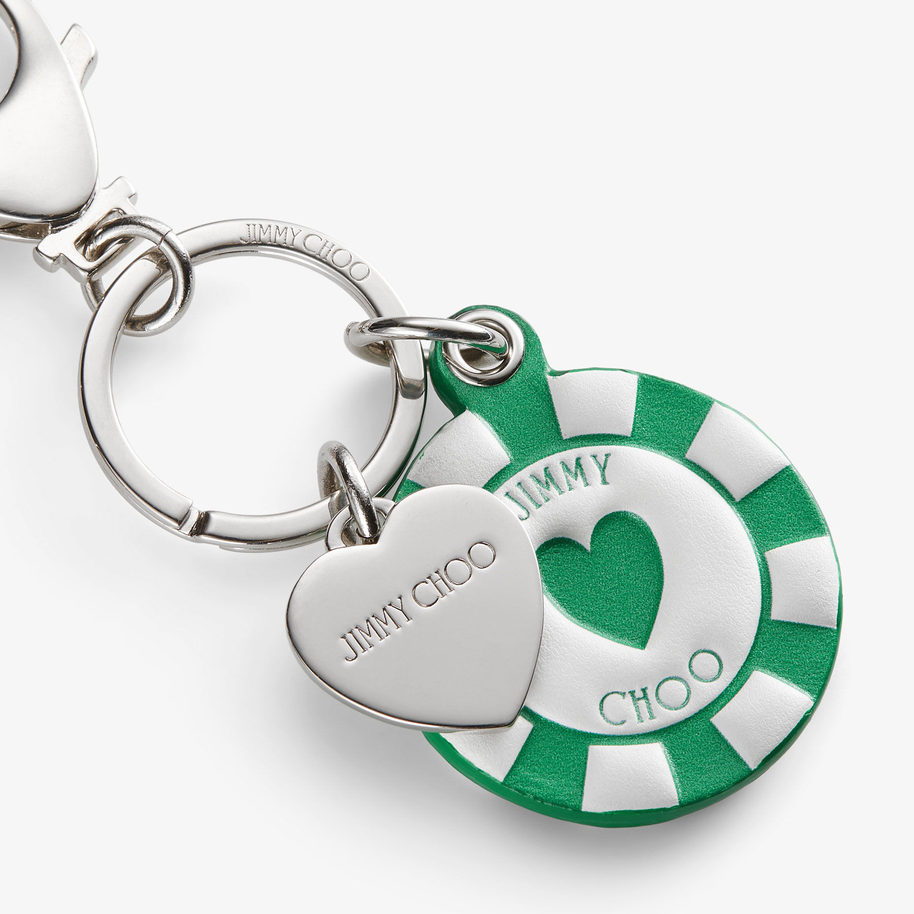 Casino Chip Charm
Green Leather Casino Chip Bag Charm - 2
