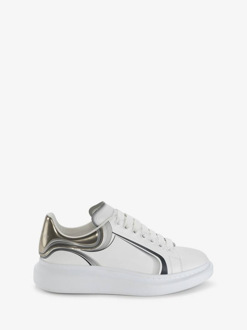 Men's Oversized Sneaker in White/vanilla/black - 1