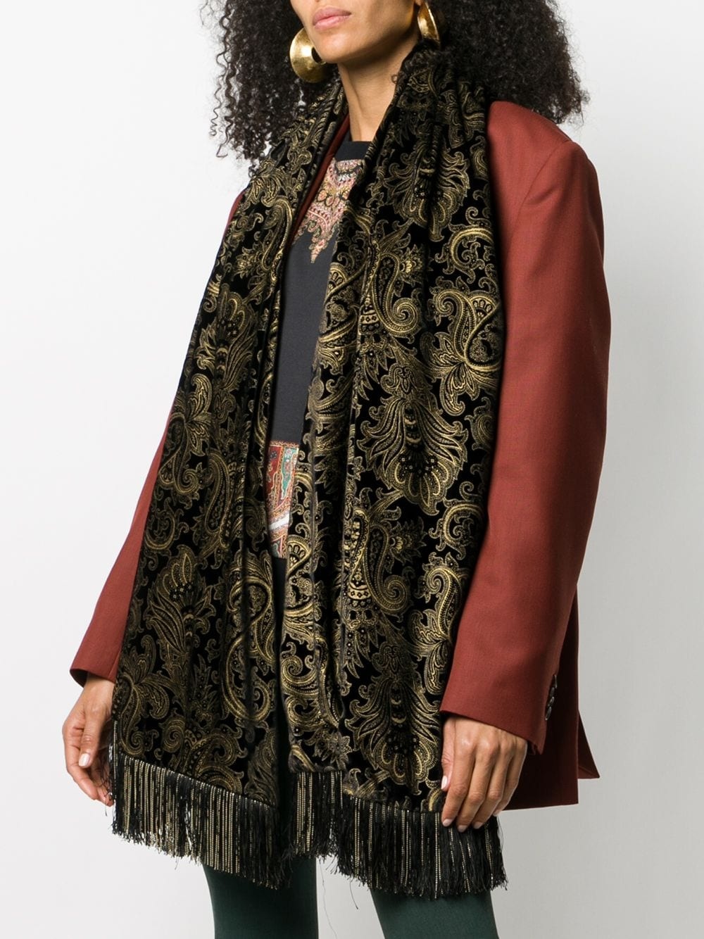 paisley-print scarf - 2