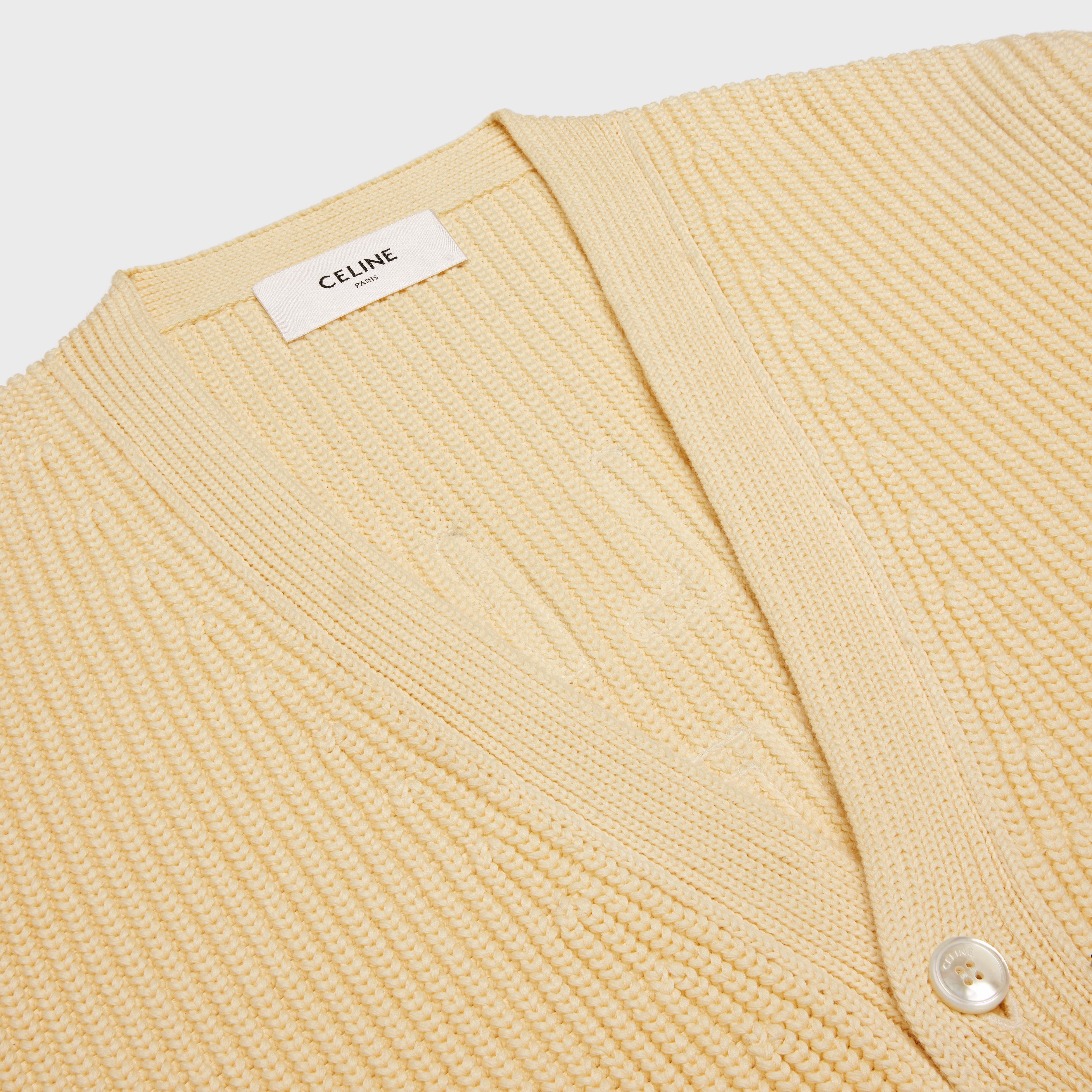 celine college cardigan in cotton - 3