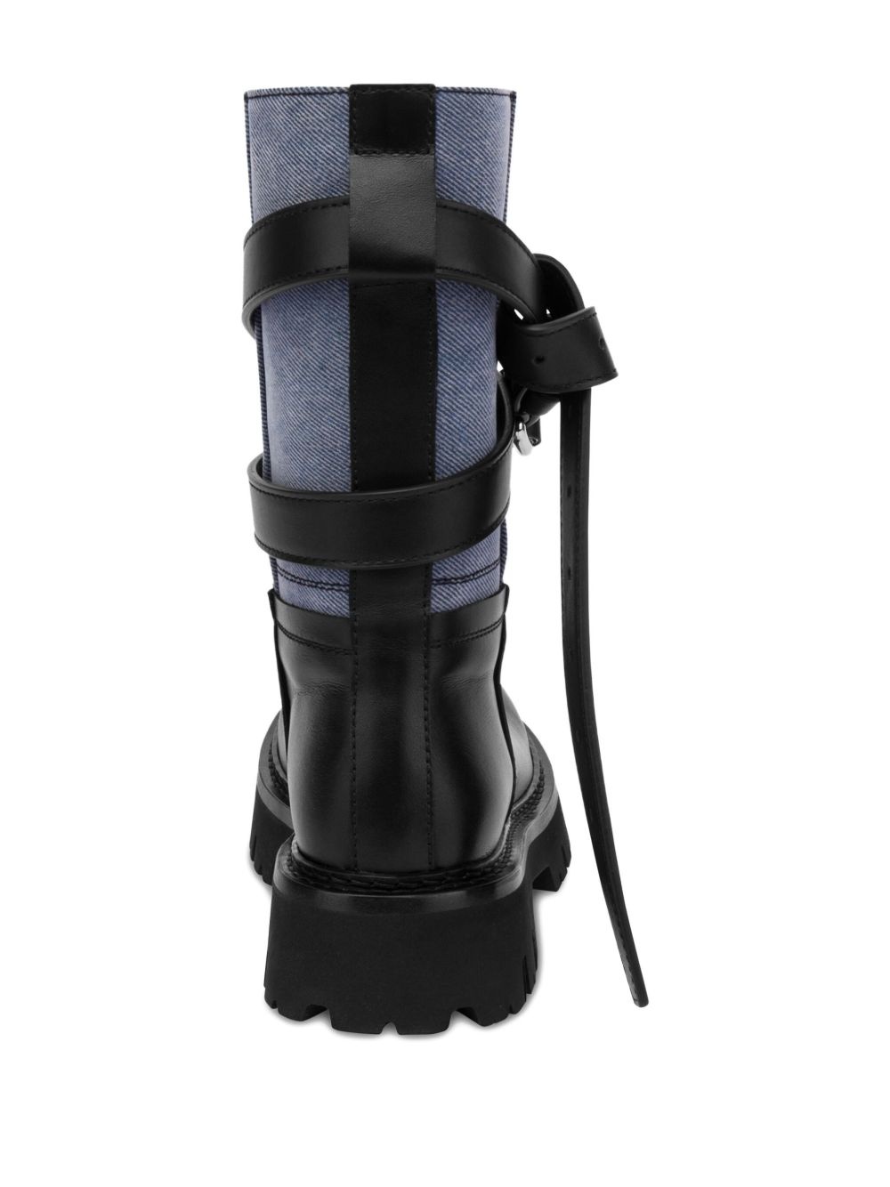 buckle-strap biker boots - 3