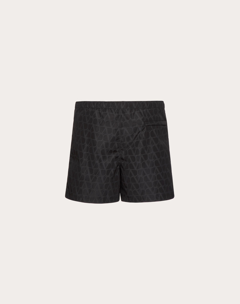 Valentino NYLON SWIMSUIT WITH TOILE ICONOGRAPHE PRINT outlook