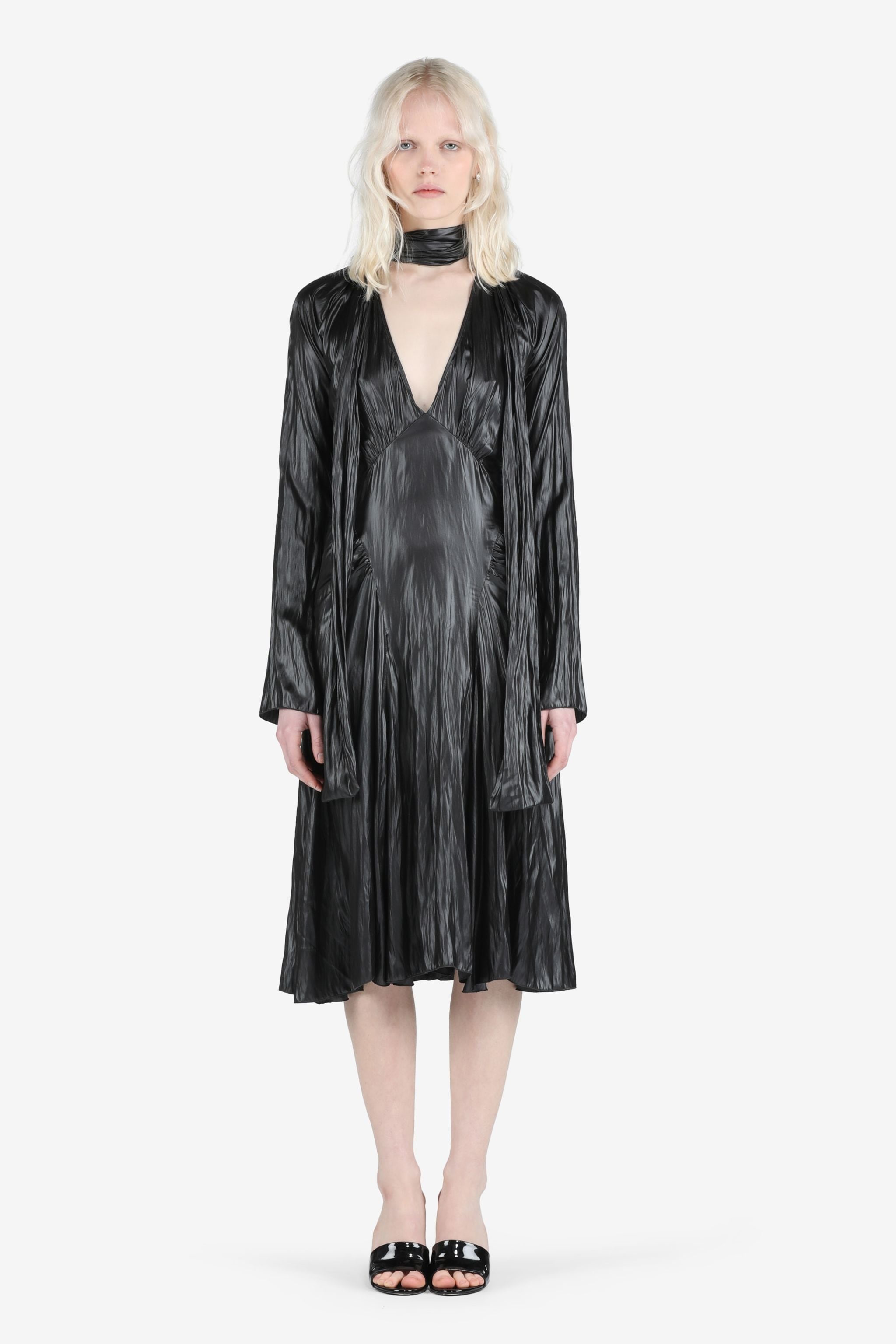 CREASE-EFFECT DRESS - 1