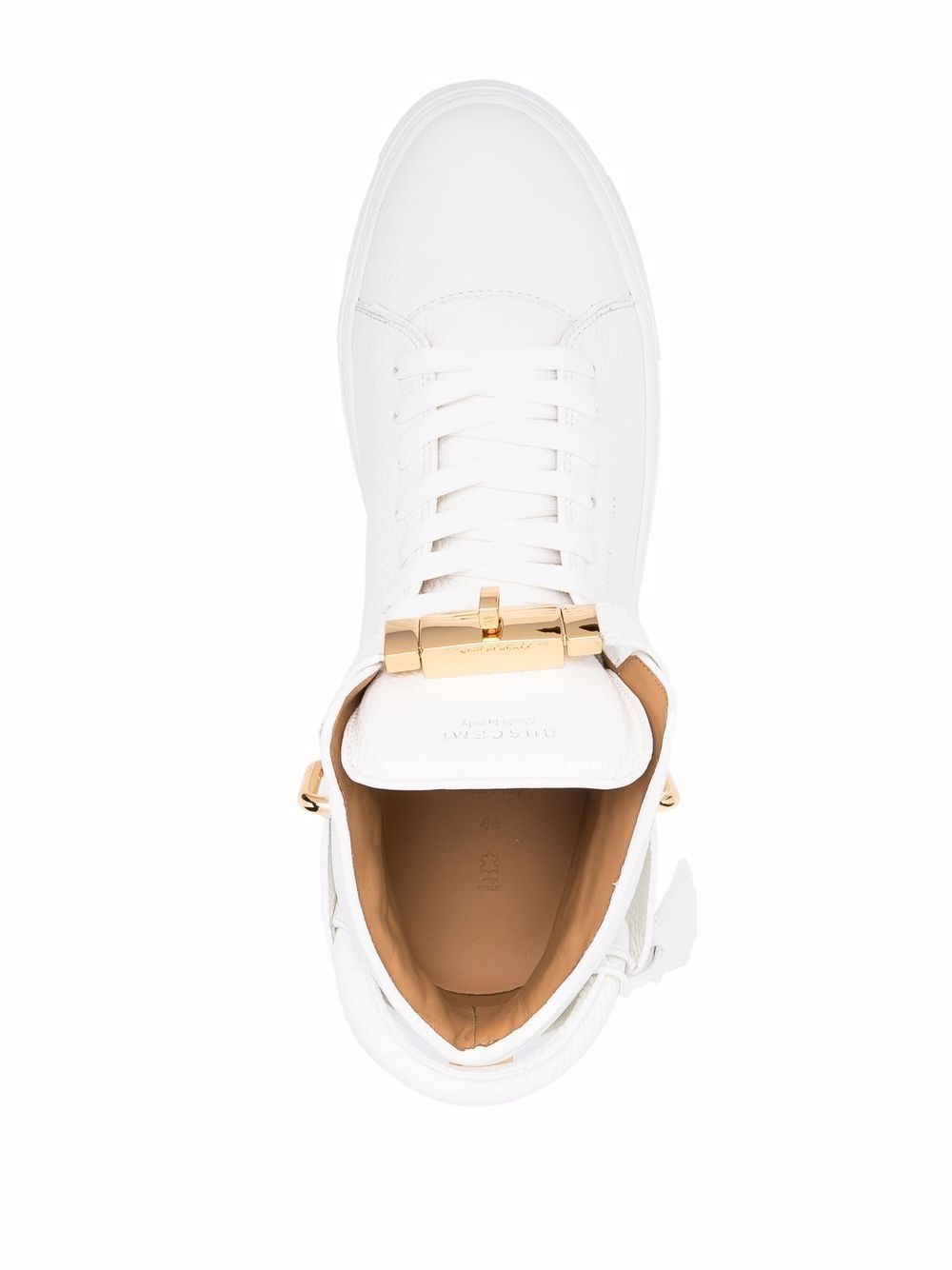 100mm high-top leather sneakers - 4