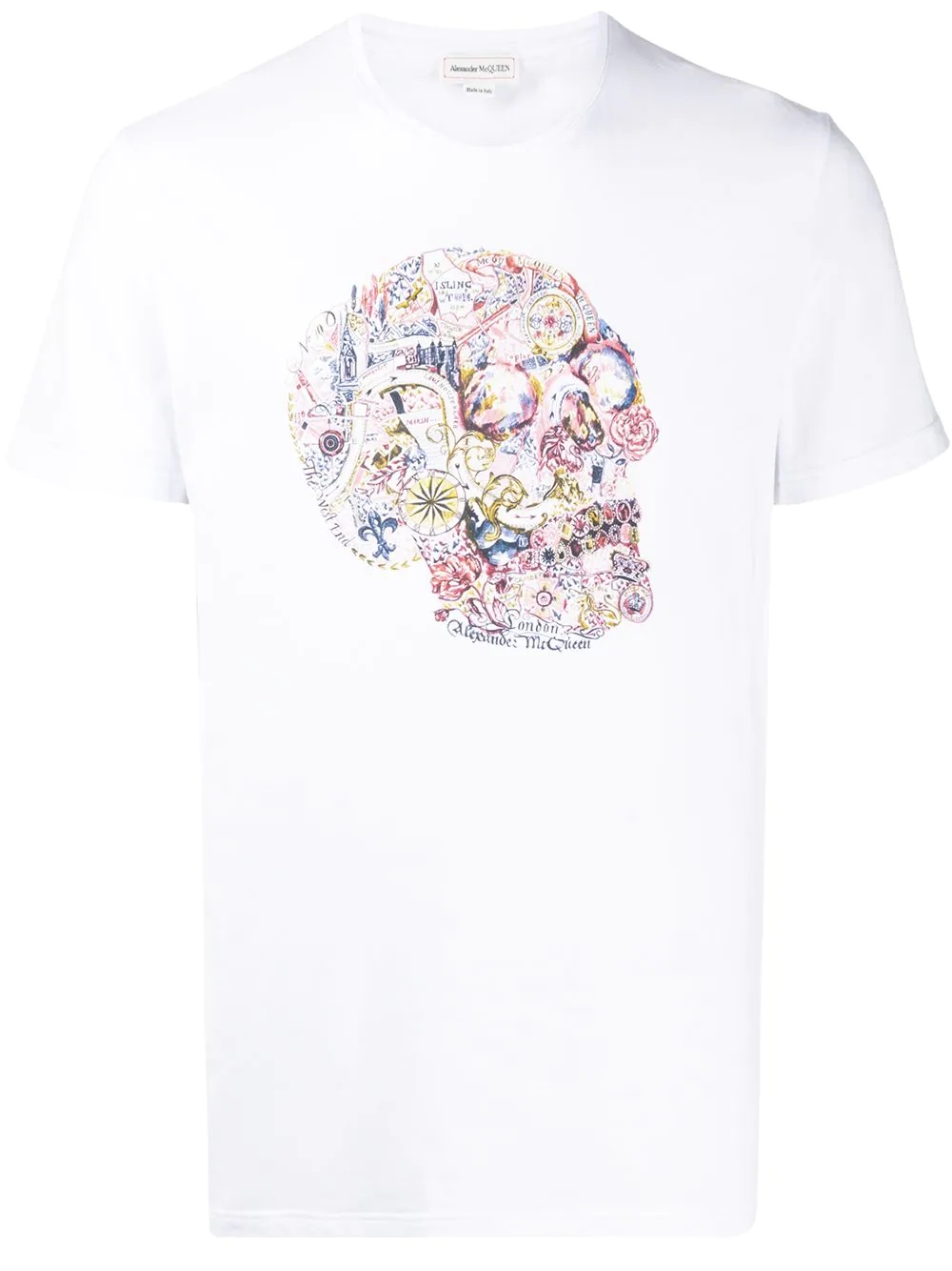 skull print T-shirt - 1