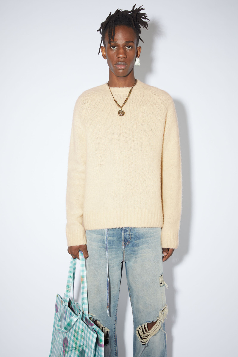 Acne Studios Crew neck jumper - Ecru beige outlook