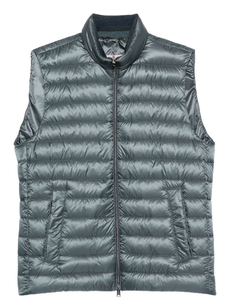 quilted sleeveless vest 1