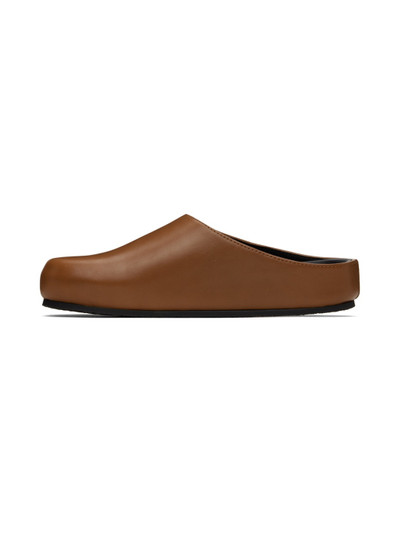 Studio Nicholson SSENSE Exclusive Brown Wearing Slip-On Loafers outlook