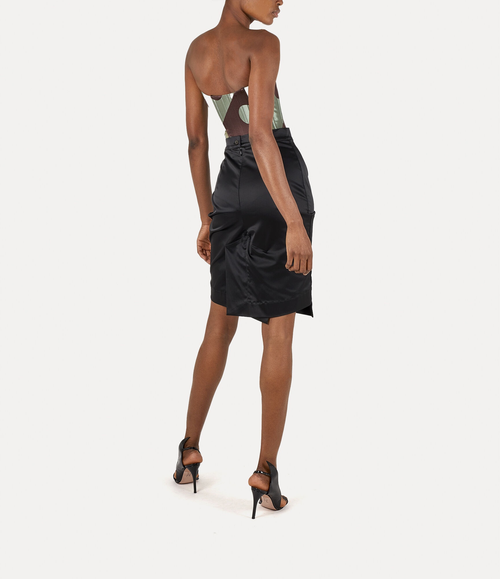 PLEATED PENCIL SKIRT - 3