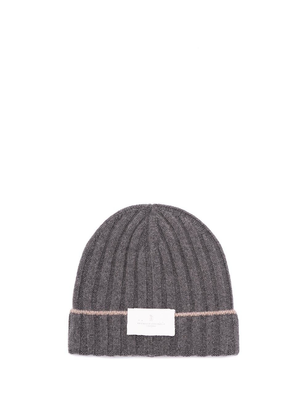 Cashmere Rib Knit Beanie - 1