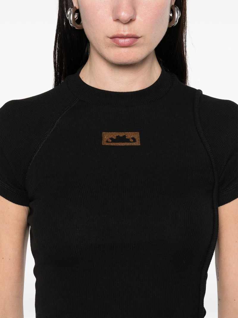 OTTOLINGER Ribbed Deconstructed T-shirt outlook