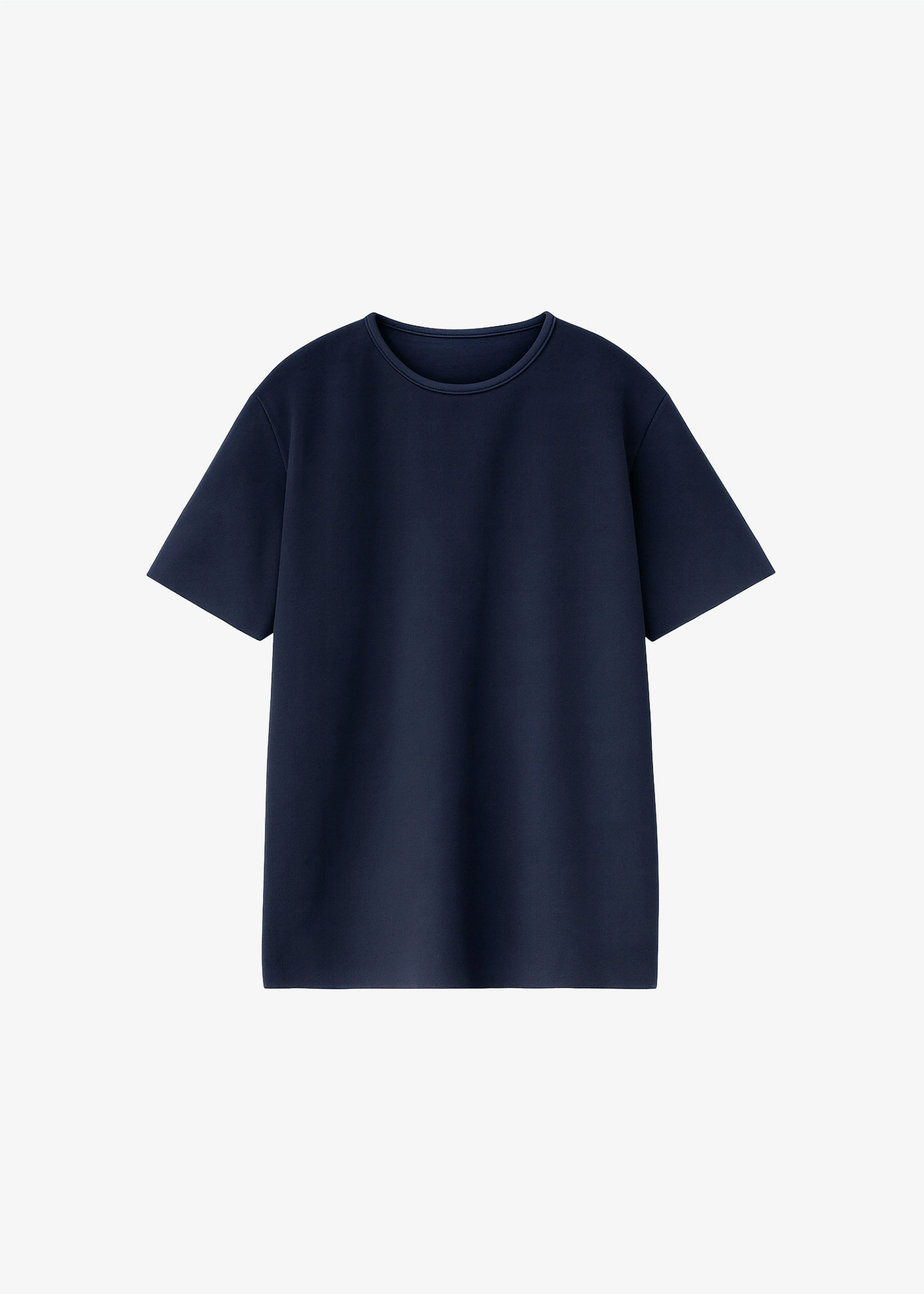 Leni Knit Oversized T-Shirt - Navy - 1