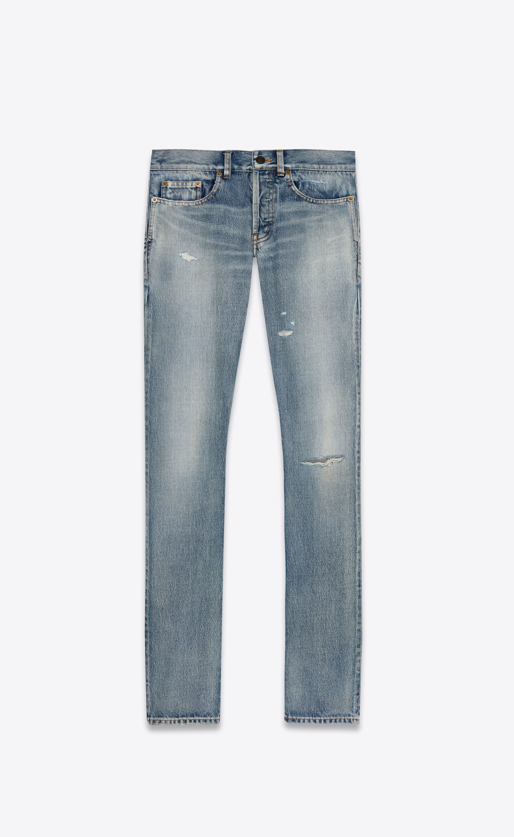 slim-fit jeans in santa monica blue denim - 1