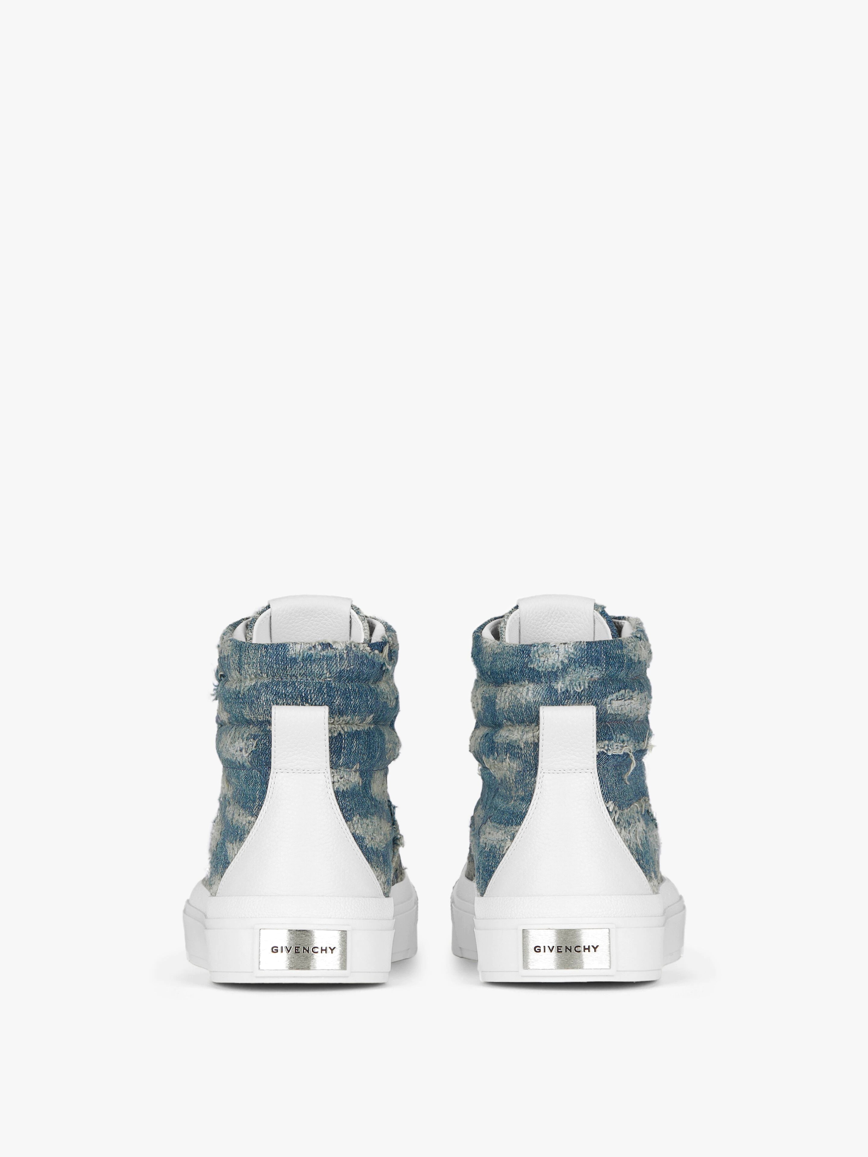 CITY HIGH SNEAKERS IN DESTROYED DENIM - 7