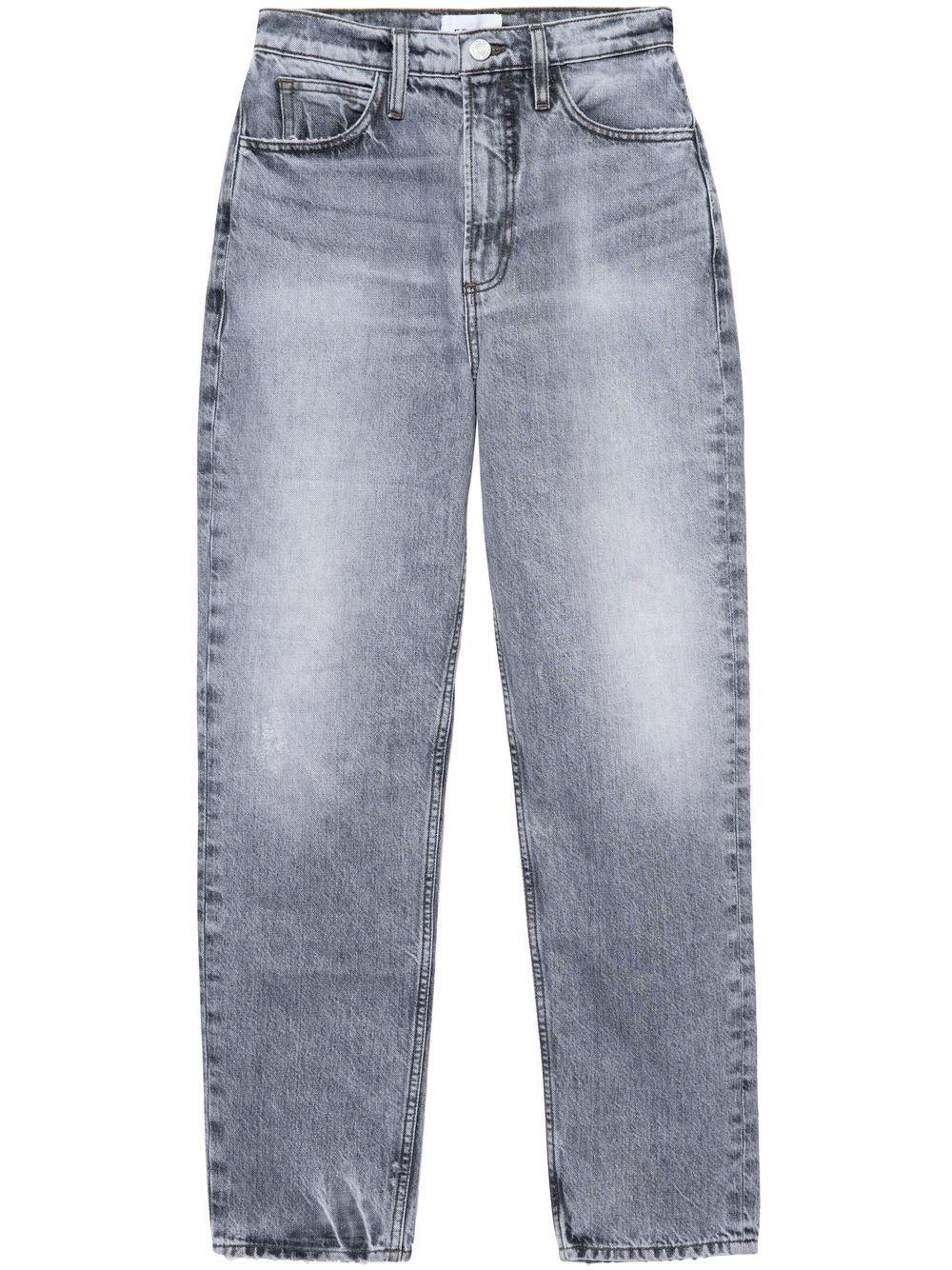 mid-rise straight jeans - 1