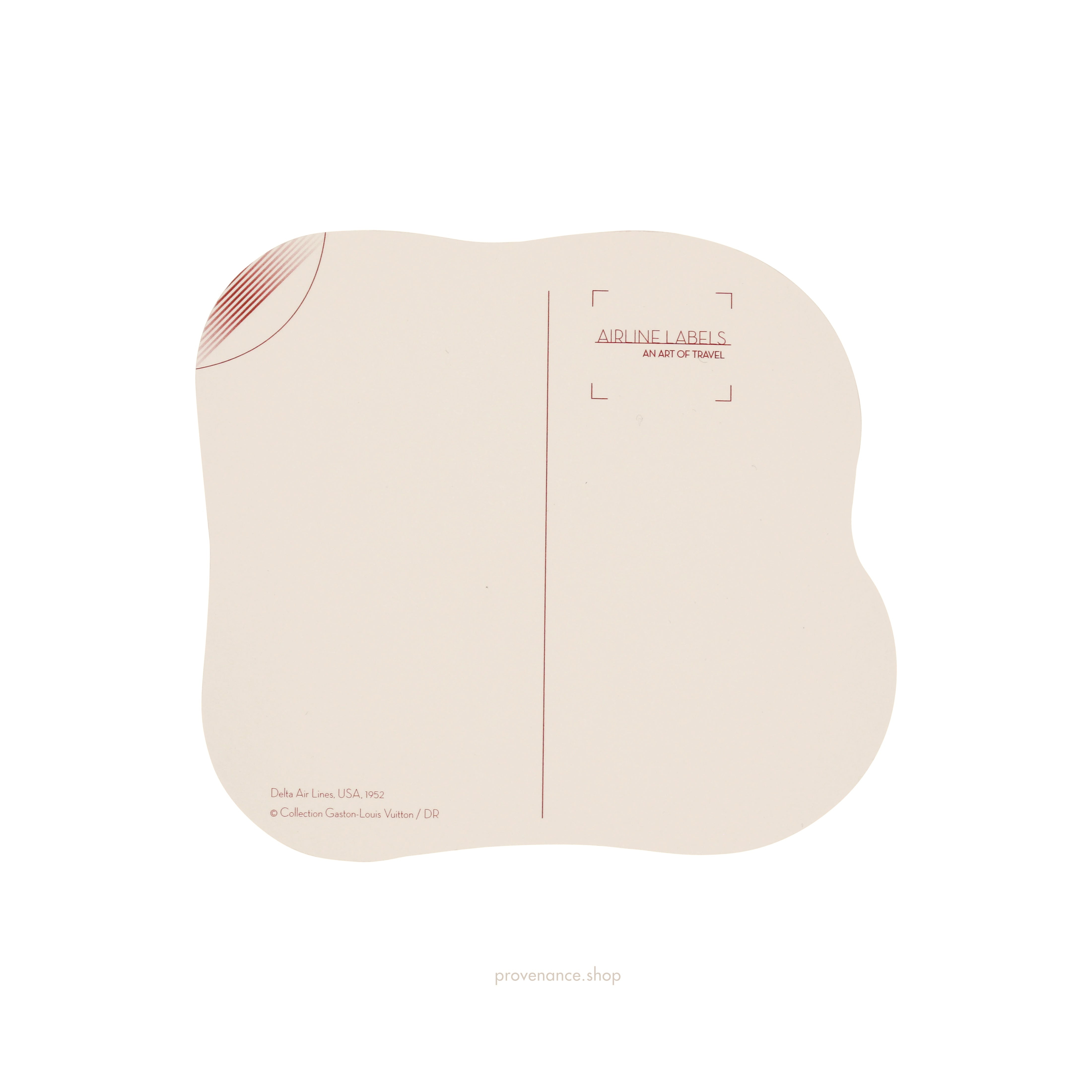 Louis Vuitton Airline Label Postcard - DELTA AIRLINES - 2
