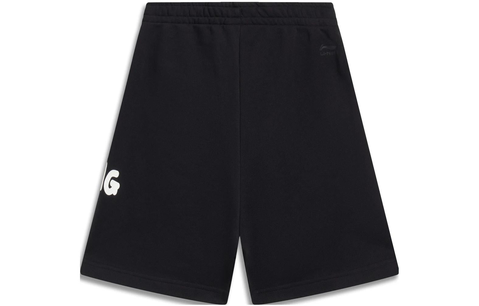 (WMNS) Li-Ning Graphic Shorts 'Black' AKST664-2 - 2