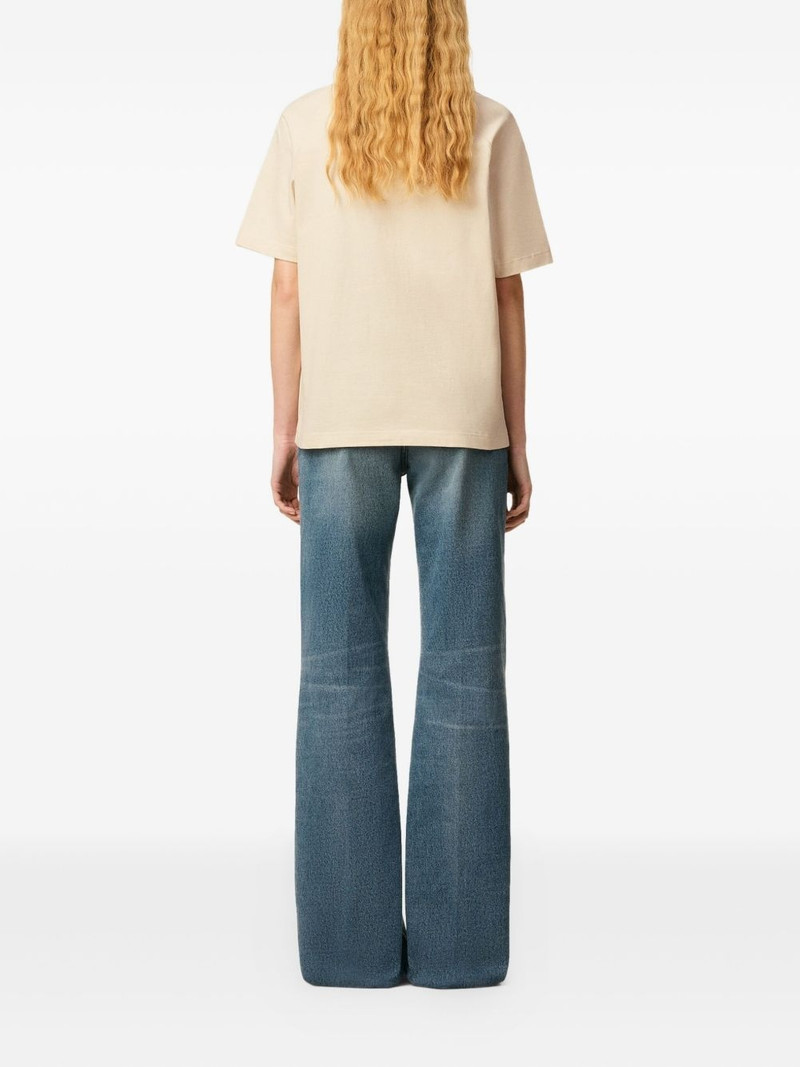 AMI Paris raglan-sleeve embroidered T-shirt outlook