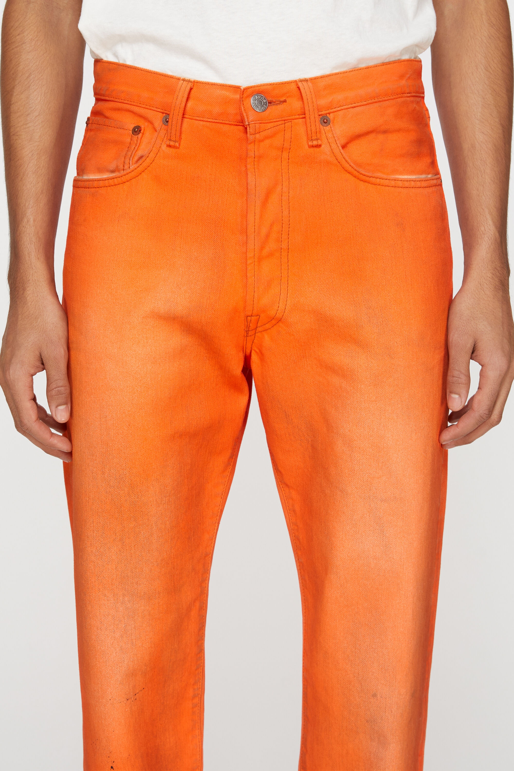 Relaxed fit jeans - 2003 - Neon orange - 5