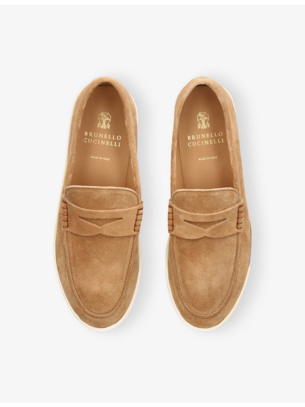 Hybrid Logo-Embroidered Suede Loafers - 2