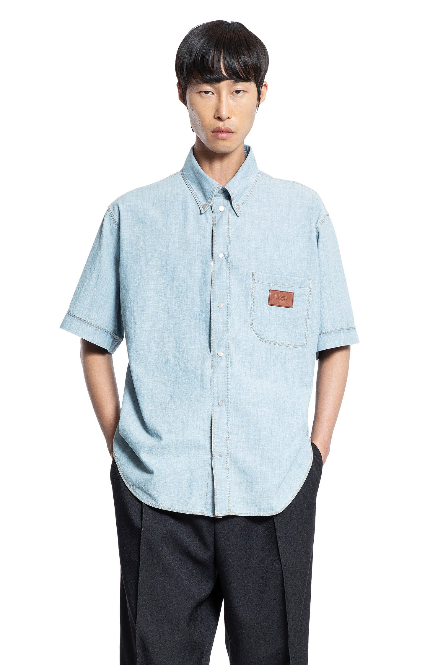 Shirt In Chambray - 6
