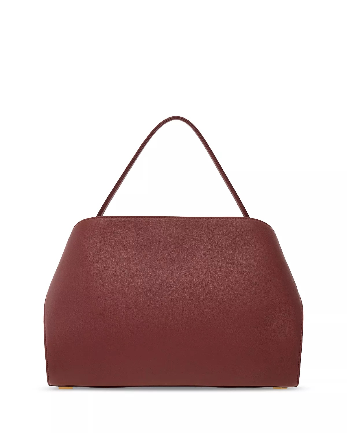 Hug Brown Leather Handbag - 4