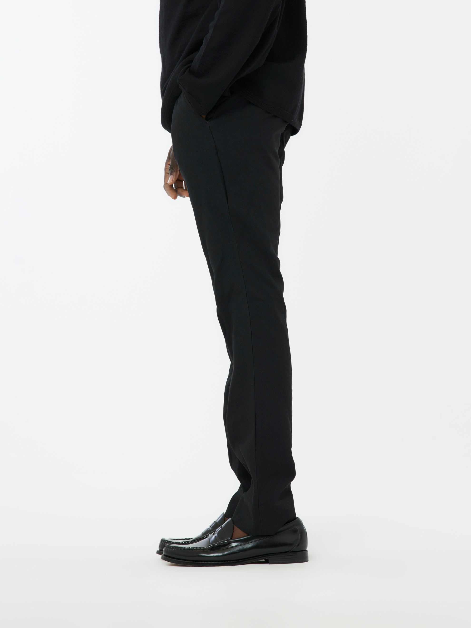 HOMME PLUS TROUSERS (BLACK) - 4