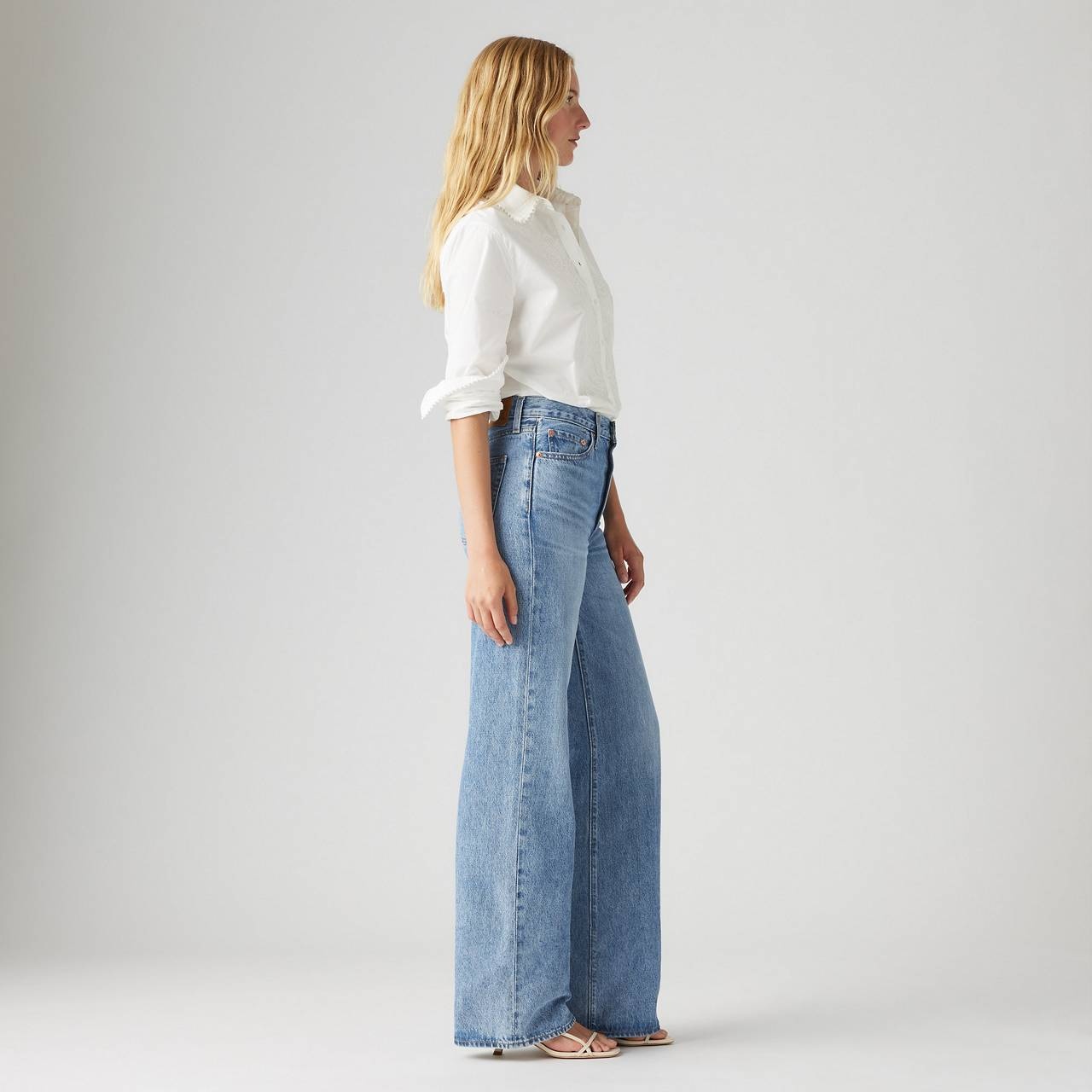 RIBCAGE WIDE LEG WOMEN'S JEANS - 6