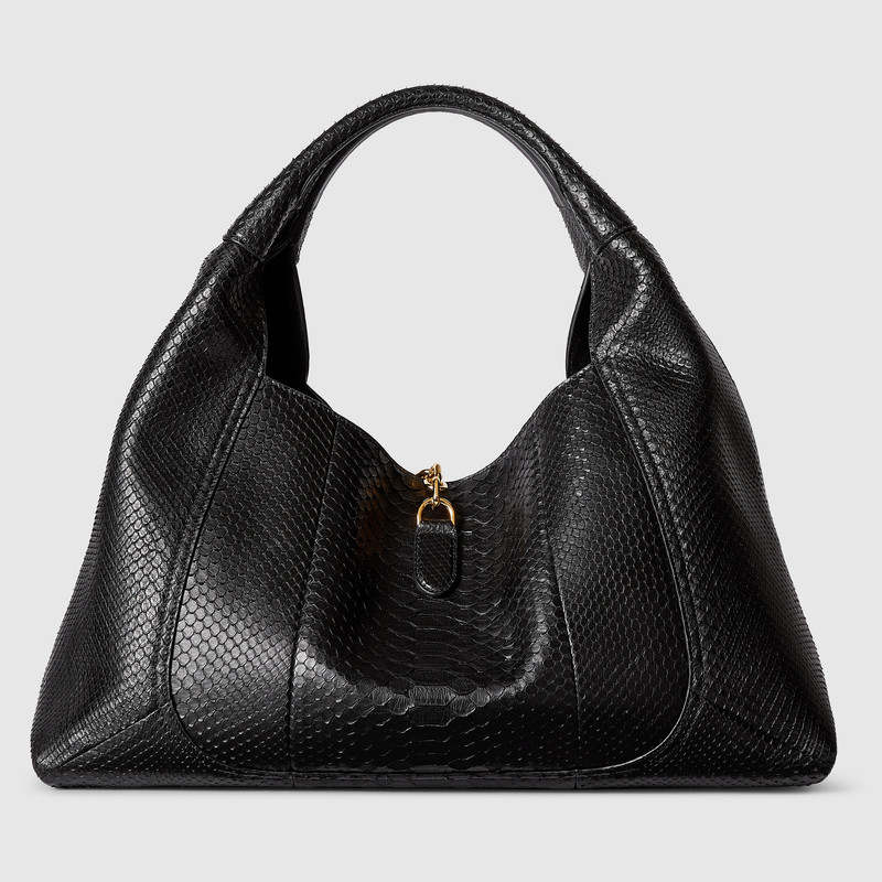 Gucci Softbit python maxi shoulder bag 6