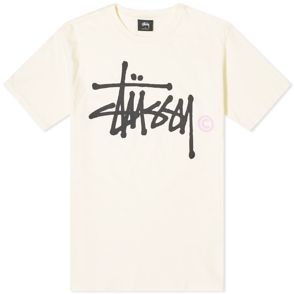 Stussy Basic Logo Pigment Dyed Tee - 1