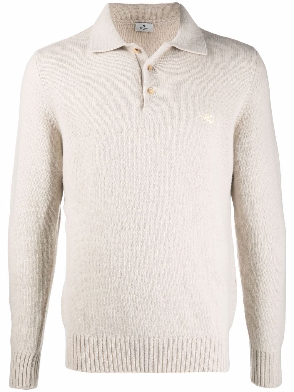 wool polo style jumper - 1