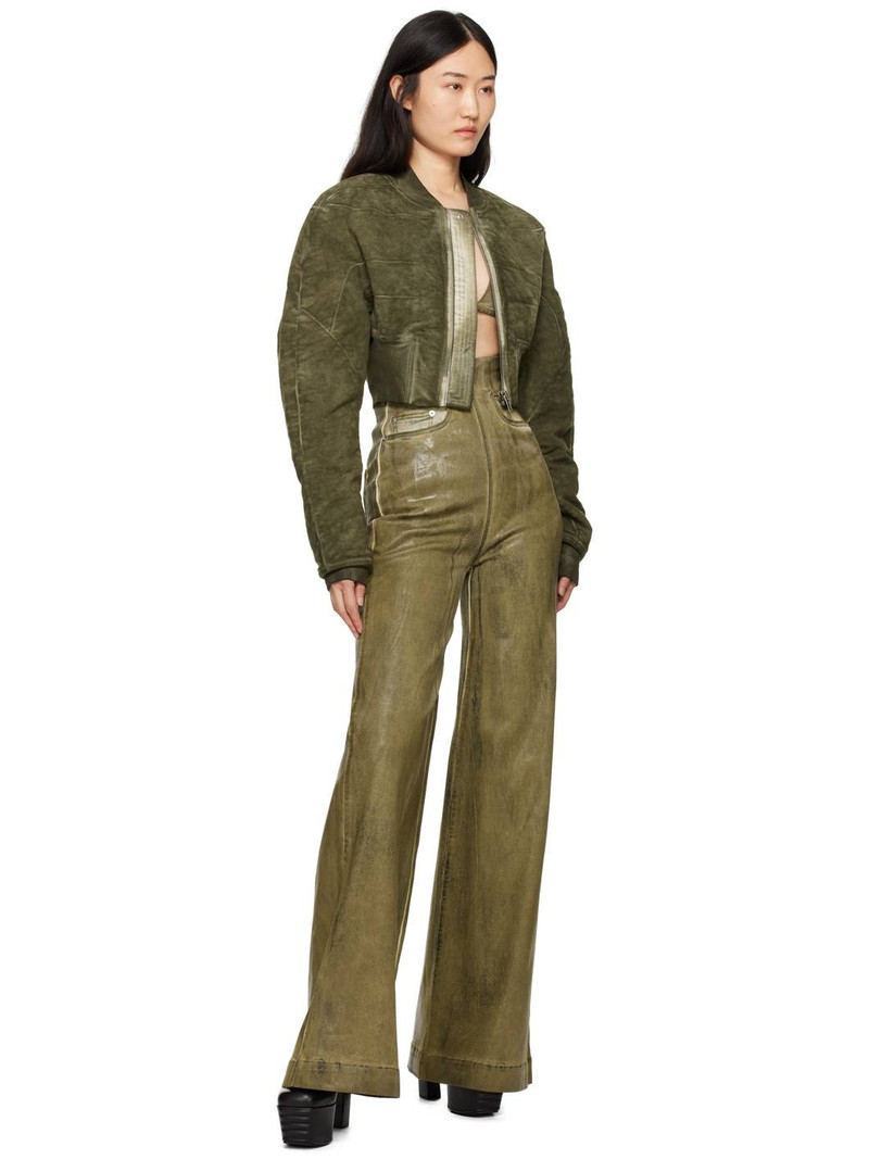 Rick Owens DRKSHDW Green Porterville Dirt Cooper Jeans outlook