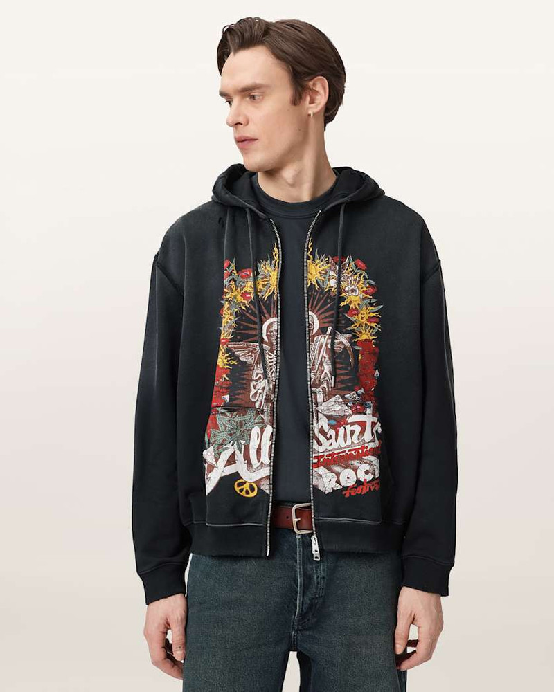 ROQUE ZIP UP GRAPHIC HOODIE 5