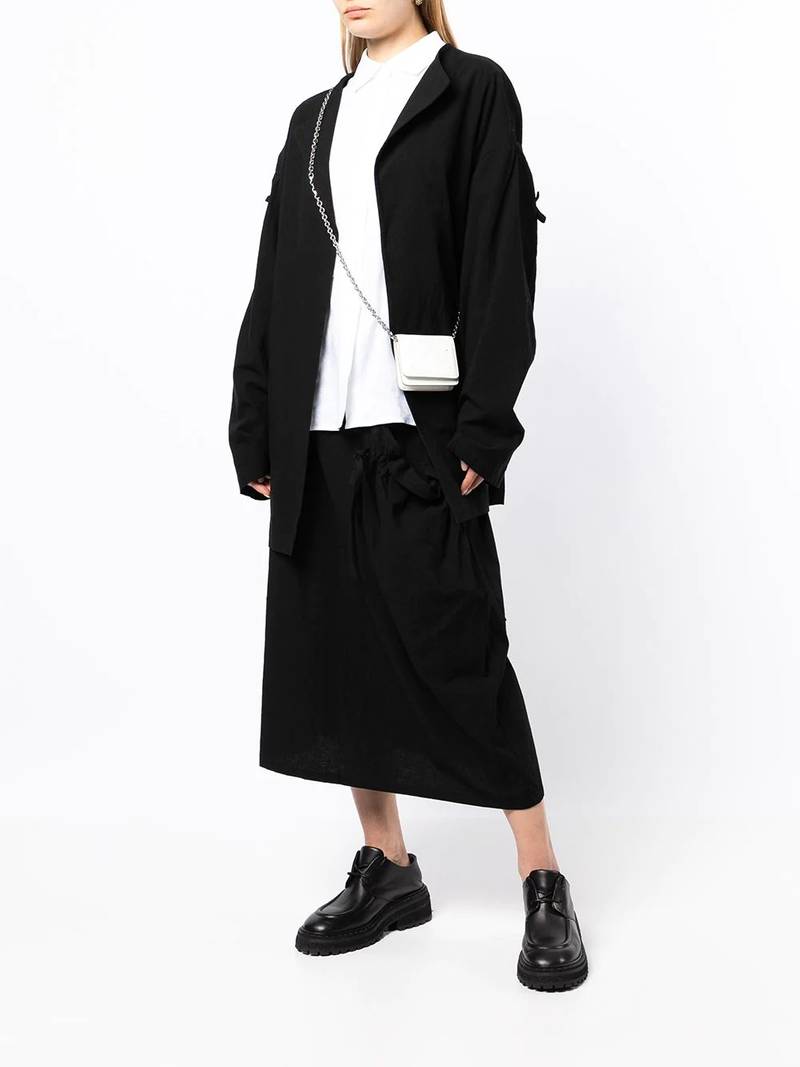 Y's high-waisted ruched skirt outlook