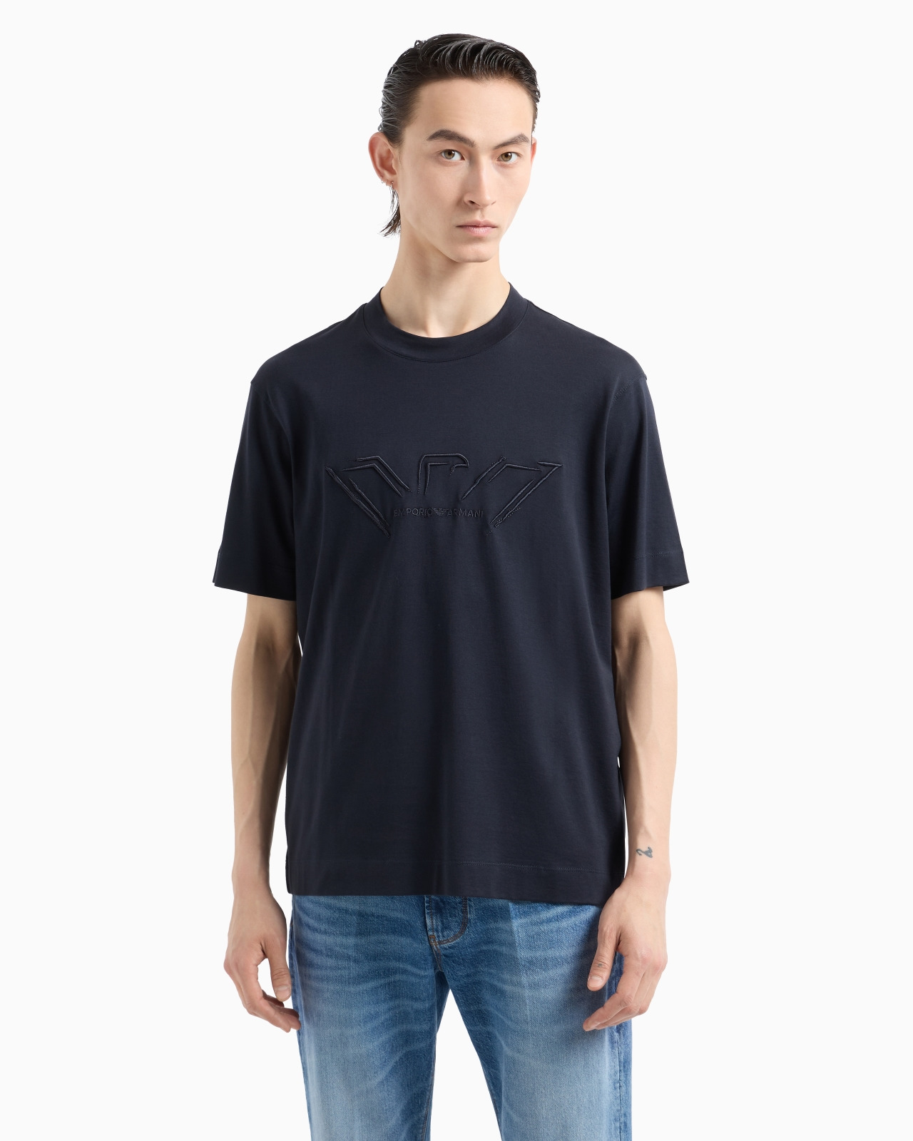 ASV lightweight jersey T-shirt with raised logo embroidery - 2