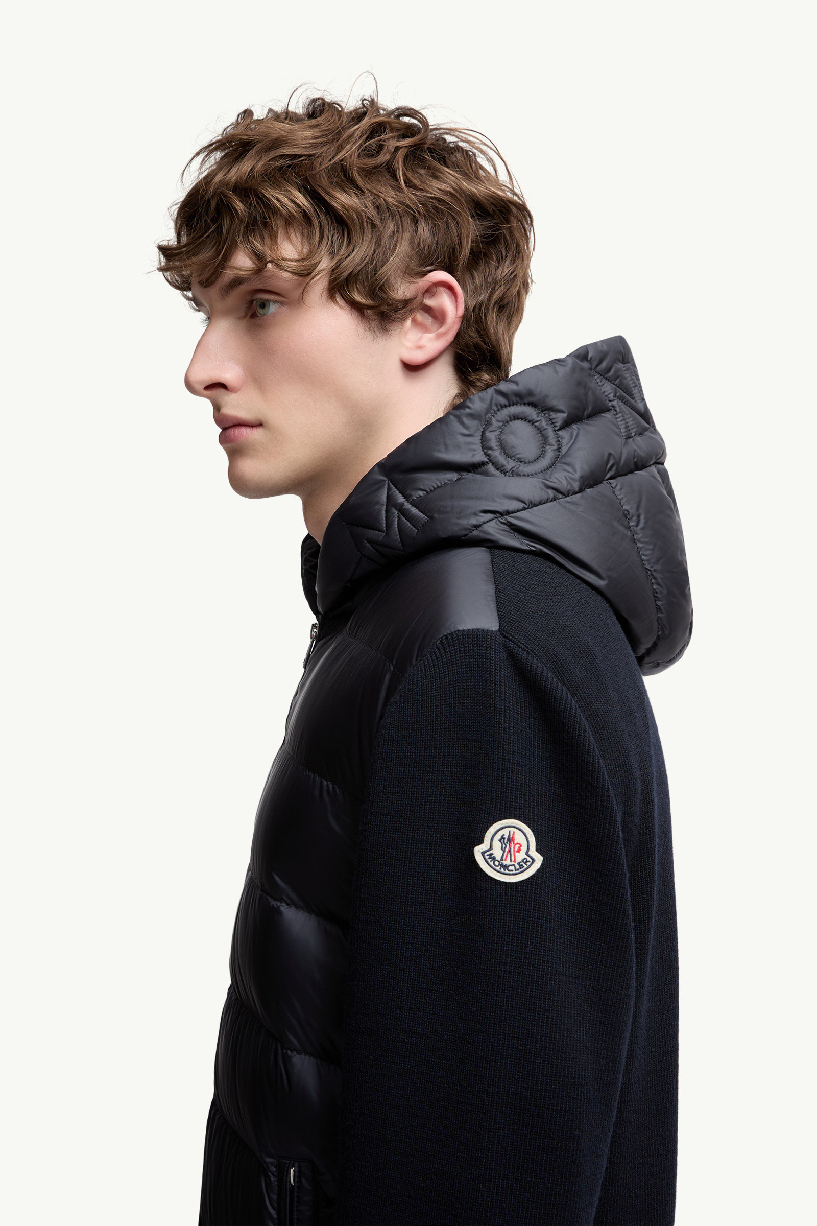 Padded Wool Zip-Up Hoodie - 4