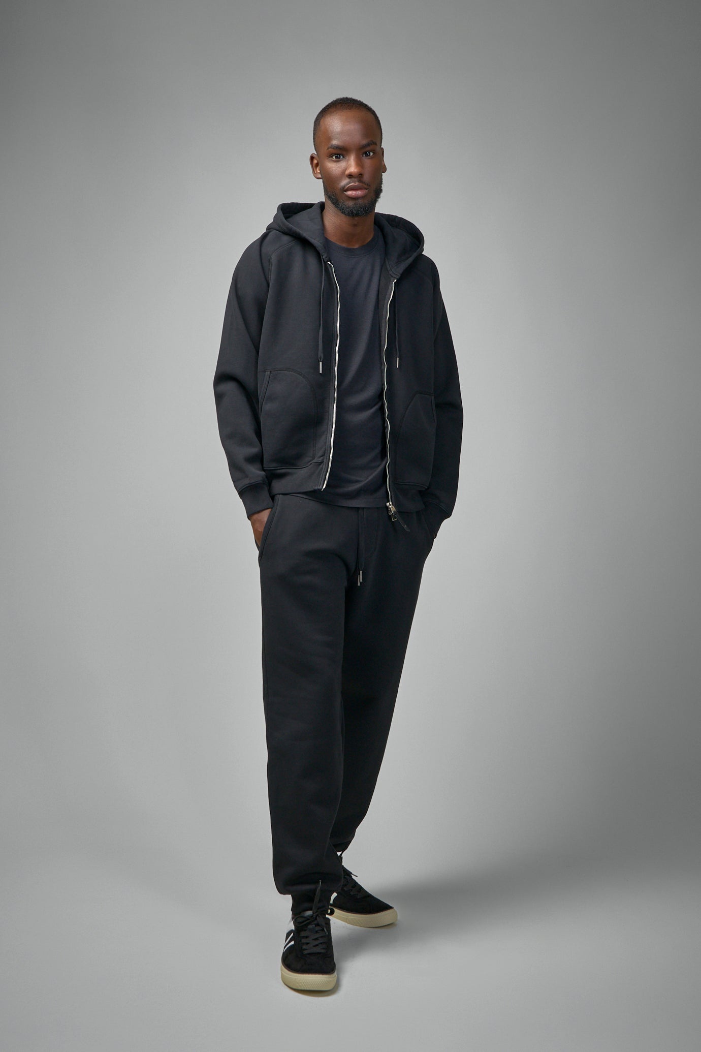 Cotton Sweat Zip Hoodie - 2