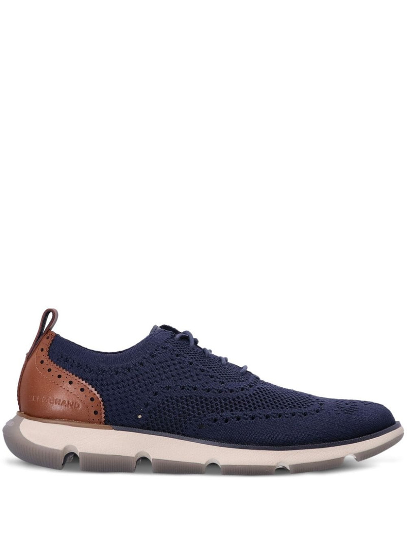 perforated lace-up sneakers 1
