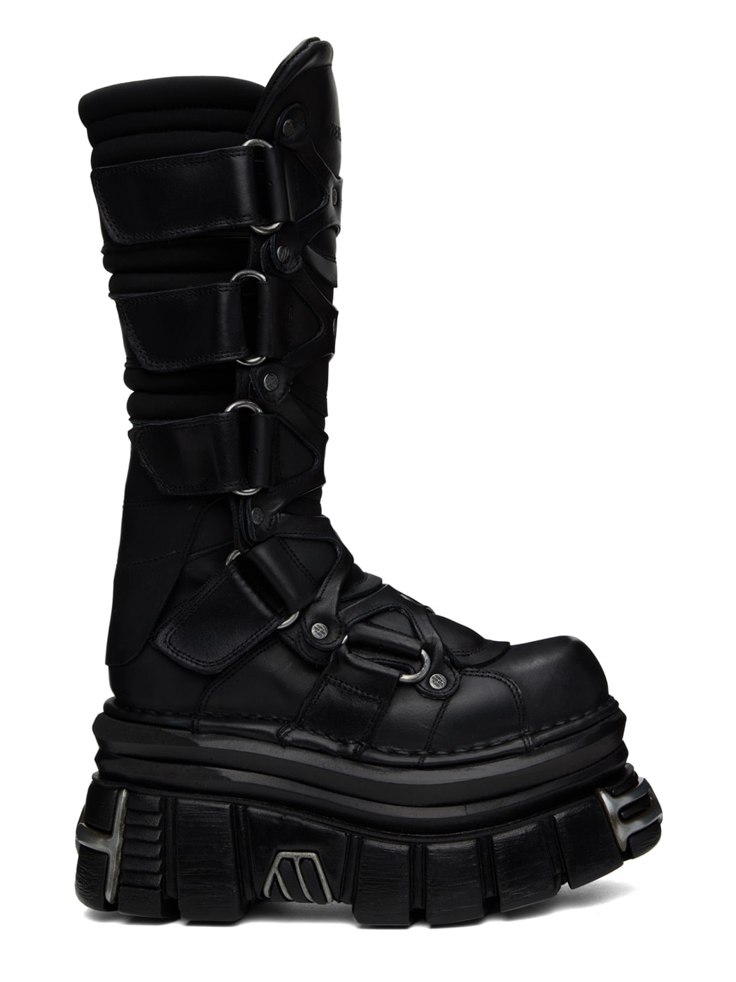 Black New Rock Edition Tower Boots - 1