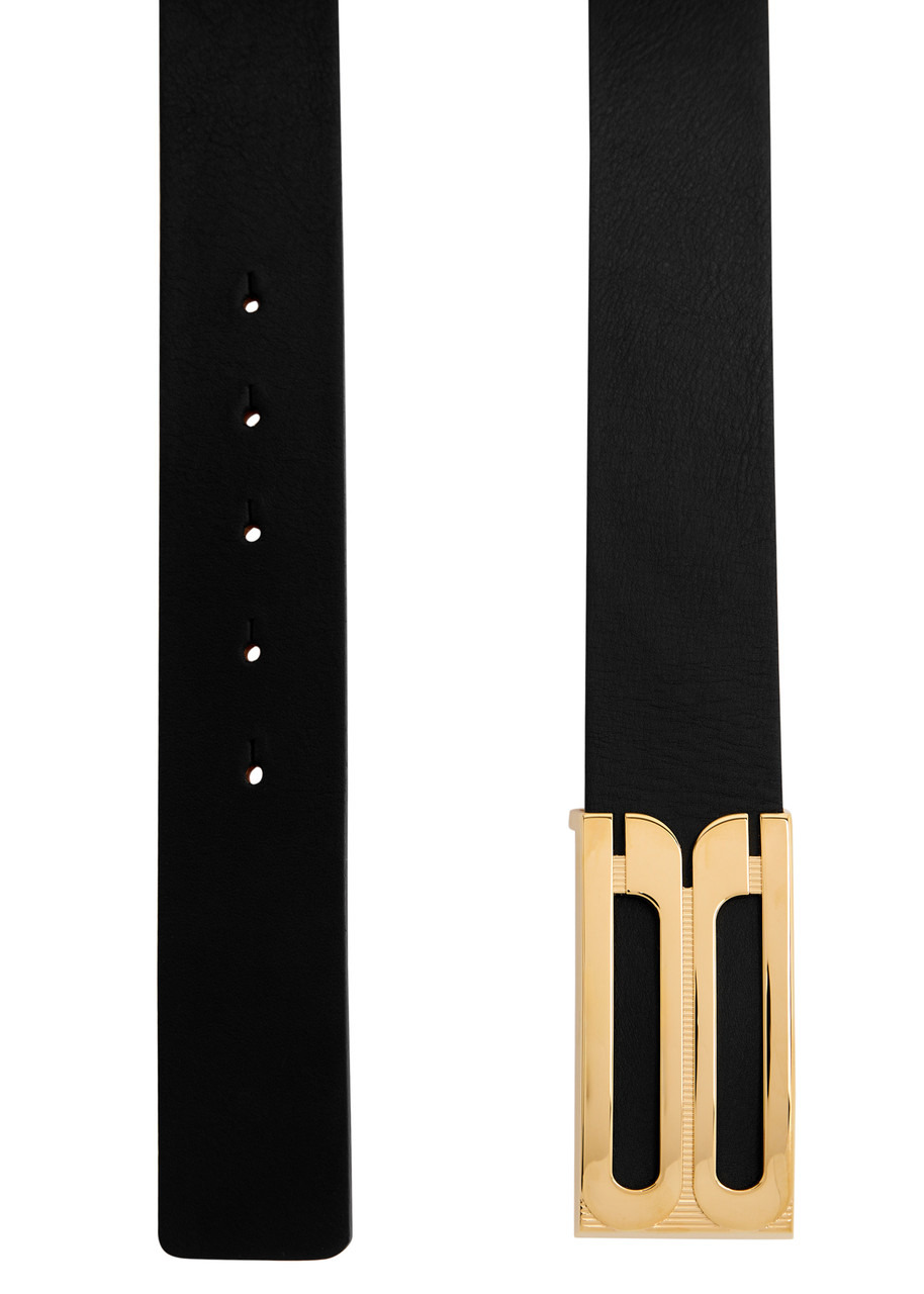 Victoria Beckham Jumbo Frame Leather Belt - 3
