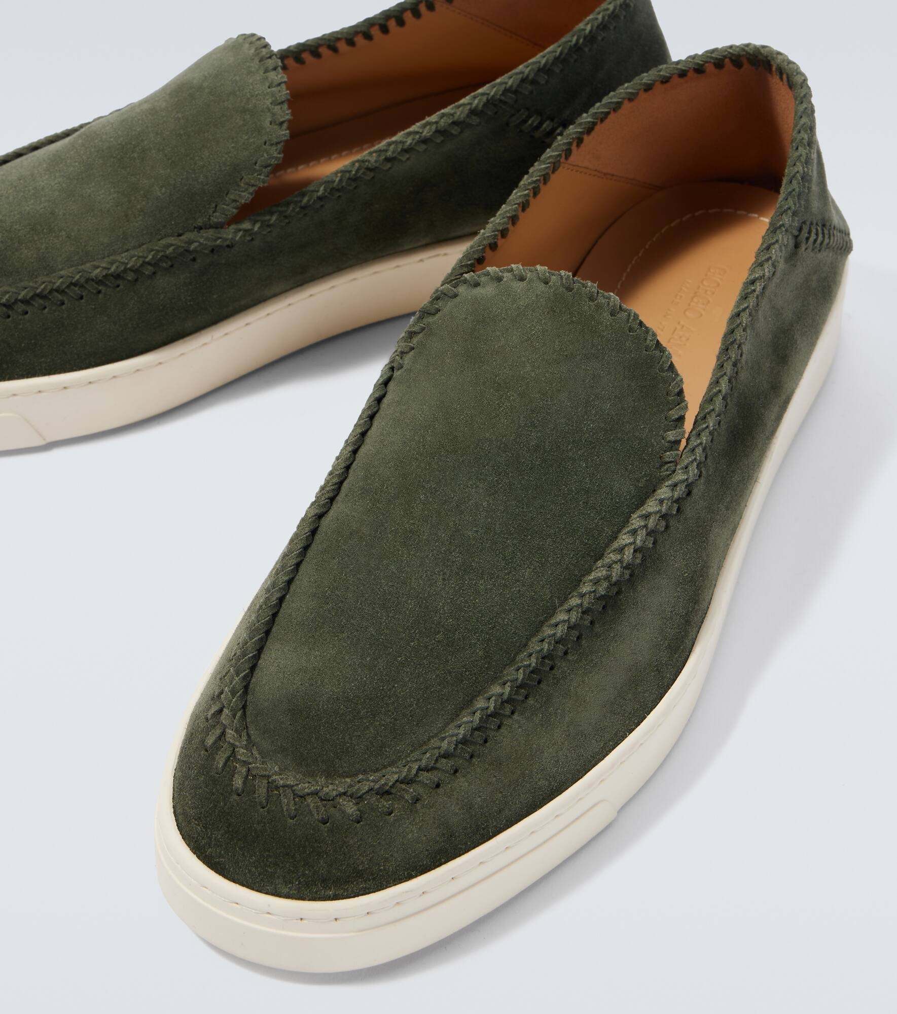 Suede slip-on shoes - 3